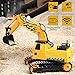 RACPNEL Remote Control Excavator Toys 1:26 RC Excavator, 2.4GHz Fully Functional Construction Vehicles Toys Truck with Rechargeable Battery, Birthday Gift for Boys and Girls, Kids (1:26)