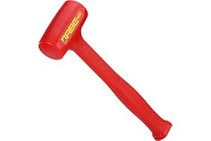 ABC HAMMERS Dead Blow Hammer - 21 oz. Polyurethane Hammer with Steel Reinforced Handle & 11.25" Overall Length - ABC1DB