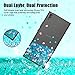 Sony Xperia XA1 Ultra Case with HD Screen Protector for Girl Woman, Atump Cute Glitter Series Quicksand Liquid Sparkle Bling Clear Soft Case for Sony Xperia XA1 Ultra Blue