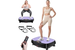 DAMKEE Vibration Plate Exercise Machine, 2026 Workout Equipment for Weight Loss, Vibration Plate for Lymphatic Drainage with 120 Speeds, Exercise Board for Whole Body Workout, Vibrated Platform at Home