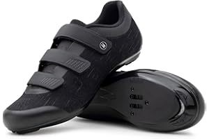Tommaso Strada Mens SPD & Peloton Shoes—2 in 1 Cycling Shoes—Install Your Own Delta or SPD Cleats for Spin Bikes, Indoor Cycles or Most Mens Bicycles—Explore Bike Accessories