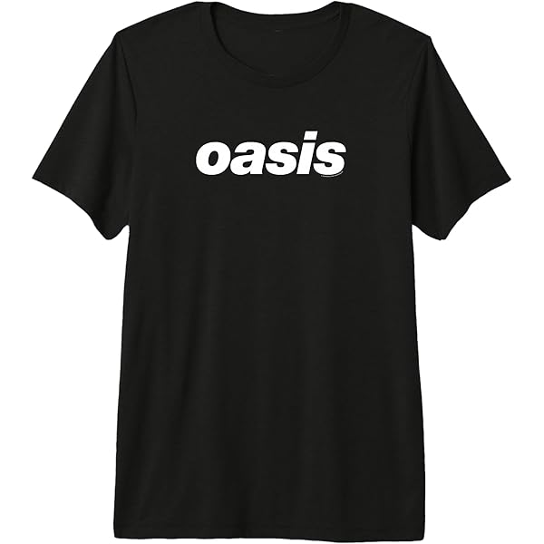 Amazon.com: Oasis – White Logo On Black Long Sleeve T-Shirt