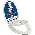 Toilet Seat with Built-In Toddler Potty Training Seat, Slow Close, Easy Clean, Magnetic Removable Kids Seat