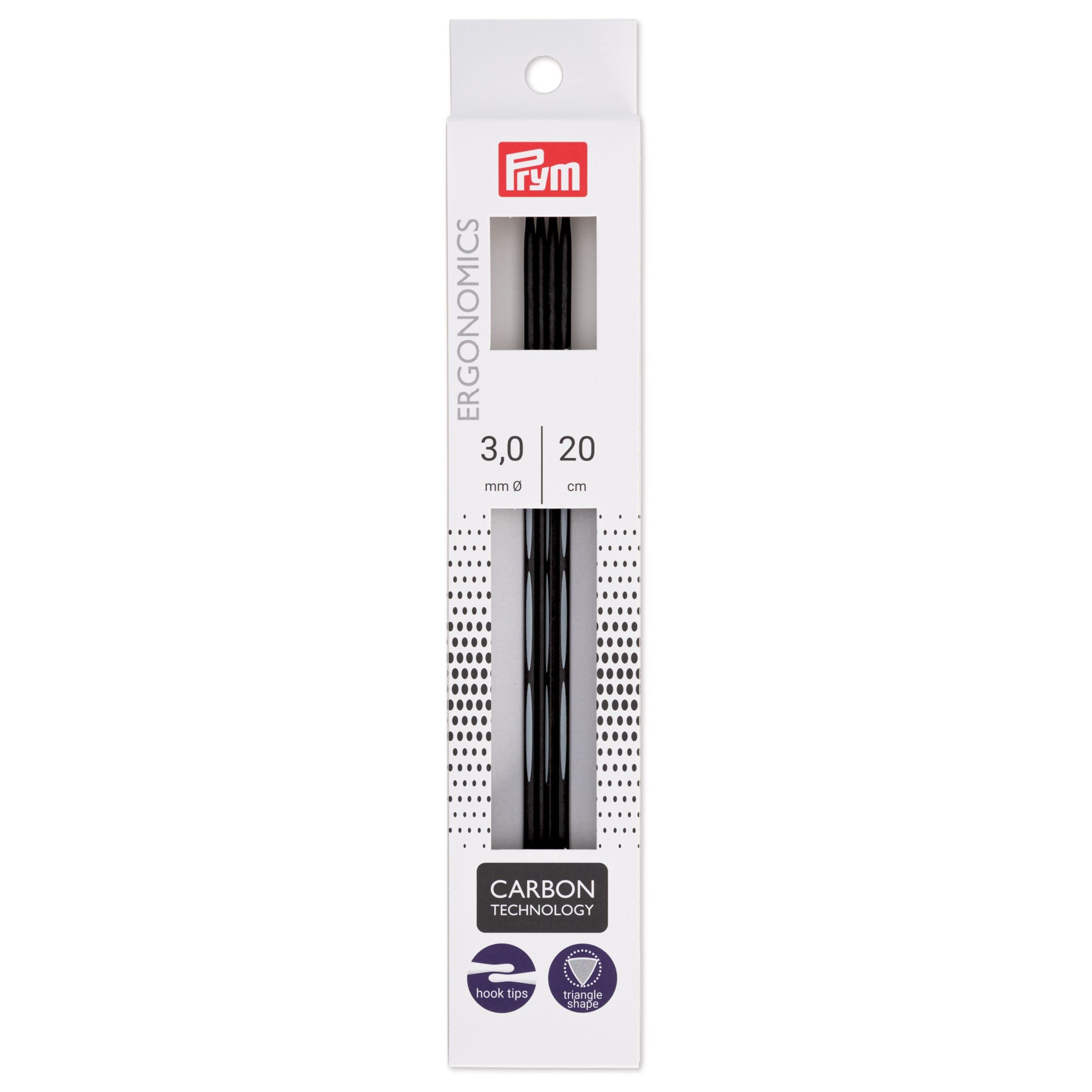 Prym Knitting Pins, Black, 3mm