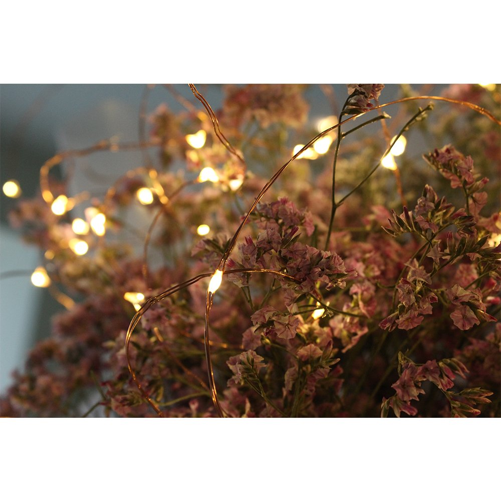 Decorative Christmas String Lights,2m 20 LED Fairy LED Light for Patio Garden Party Wedding Xmas tree, sets of 6 (Warm White)