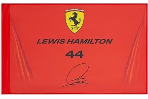 Scuderia Ferrari Lewis Hamilton Flag - Red - One Size