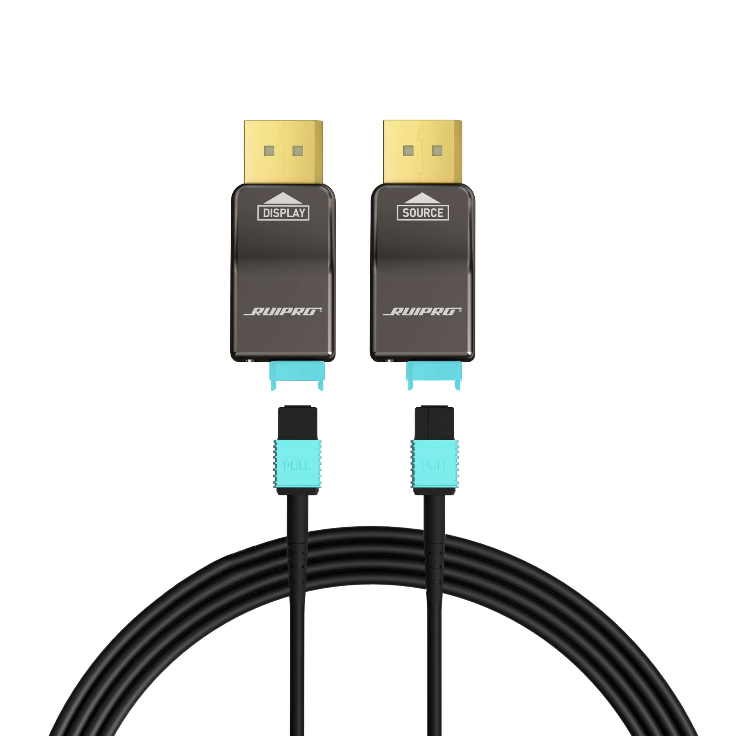 Photo 1 of RUIPRO 8K Detachable Full Fiber Optic Armored 8K60Hz Cable 1.4, 10FT, 32.4 Gbps, Supports 4K@144Hz,high Dynamic Range Video, HDCP 2.2, FreeSync & G-Sync, Compatible with RTX 4090/3090 Ti/RX 7900 XTX