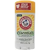 ARM & HAMMER Essentials Natural Deodorant Unscented 2.50 oz (Pack of 2)