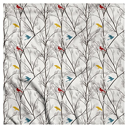 Lunarable Birds Bandana, Avian Animal Silhouettes, Unisex Head and Neck Tie