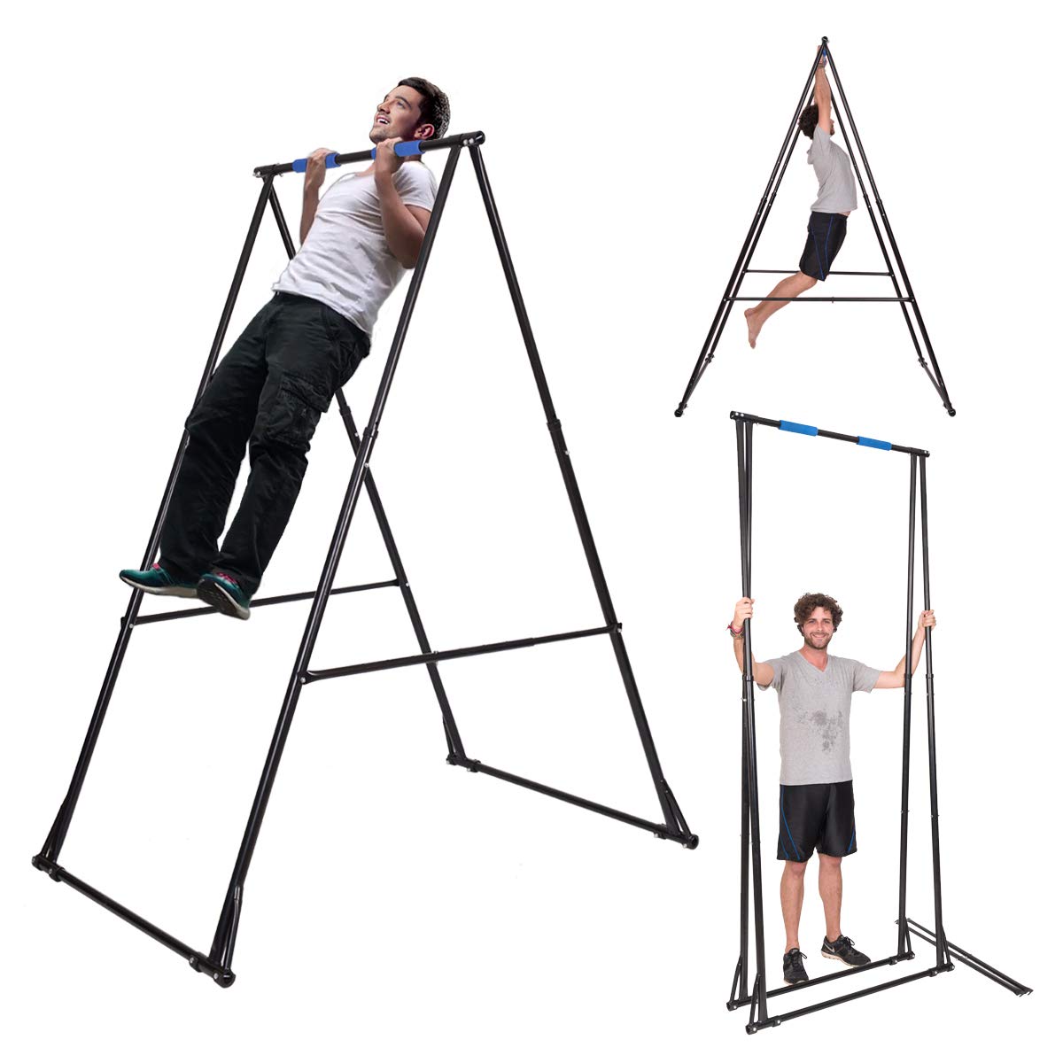 KT TOES DON'T TOUCH GROUND Foldable Free Standing Pull Up Bar Stand