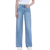 VERVET Women's Olivia High Rise Wide Leg Jeans
