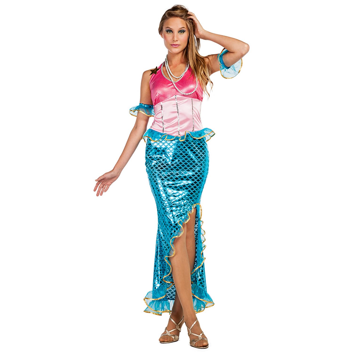 Boland - Mermaid Costume for Women 3-Piece Fancy Dress Costume for Theme Party or Carnival, Mermaid Fairy Tale