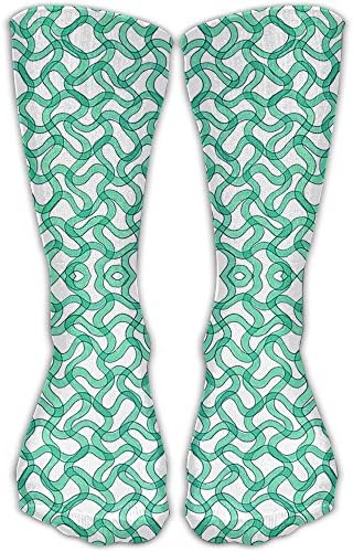 Blue-green Spirulina Tube Socks For Women &amp; Men - Graduated Athletic Fit For Running, Nurses, Flight Travel, Skiing &amp; Maternity Pregnancy - Boost Stamina &amp; Recovery