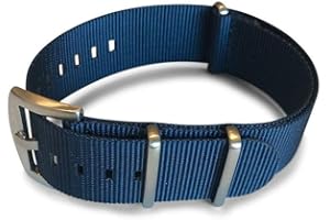 BluShark Original Premium Nylon Watch Strap - Stainless Steel Buckle with Multiple Sizes & Premium Styles, Replacement Watch Straps for Men & Women, Ballistic Military Waterproof