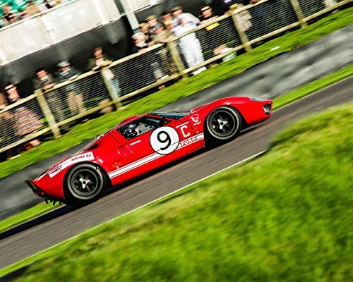 Ford GT40 Racing Car Print at The Goodwood Revival, Red Racing Car, Motorsport Photograph