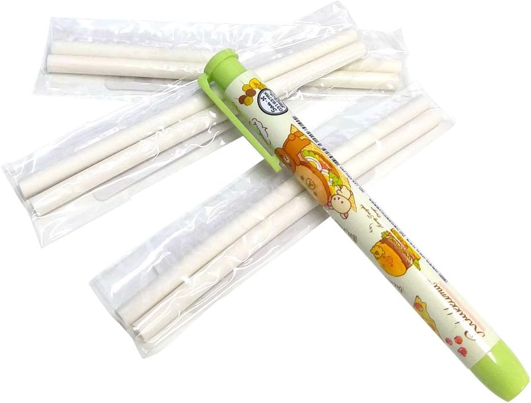 Retractable Mechanical Eraser Pen with 6 Replace Refills