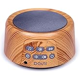 Douni Sleep Sound Machine - White Noise Machine with 27 Soothing Sounds for Sleeping & Relaxation, Timer Settings,Sleep Therapy for Families, Home,Office,Travel.Wood Grain