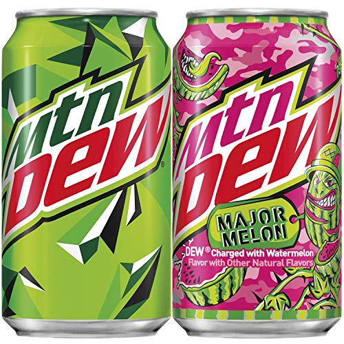 Mountain Dew, MTN Original and Major Melon Variety Pack 12oz Cans Pack