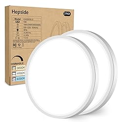 hepside 2Pack Dimmable Flush Mount Ceiling Light