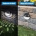 AMIR Solar Fence Lights Outdoor, 4 Pack 22LM Deck Lights, Auto On/Off Dusk to Dawn Post Lights, Waterproof Solar Garden Decorative Step Light, for Wall, Pathway, Driveway, Patio, Yard, Garden (Black)