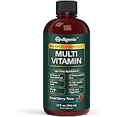 Wellgenix Balanced Essentials Liquid Multivitamin Dietary Supplement with Vitamins and Minerals – Berry Flavor – 32 fl oz
