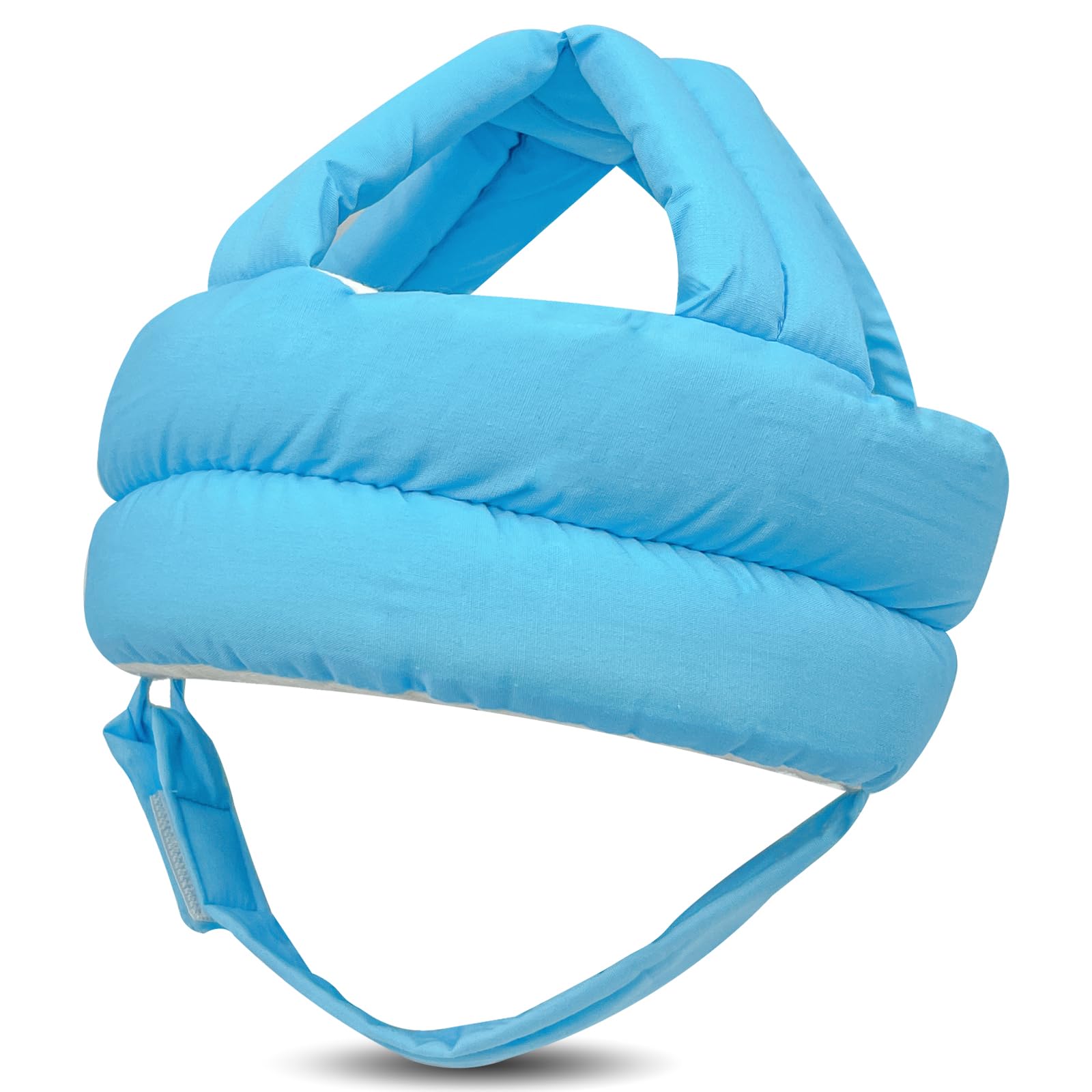 Photo 1 of REFLYAWAY Baby Head Protector Baby Helmet for Crawling Walking, No Bumps Safety Head Adjustable Protective Cap for Walking, Playing (Blue)