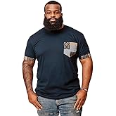 D'IYANU | Seun Men's African Print T-Shirt with Patterned Pocket | Short Sleeve Premium Comfortable and Traditional