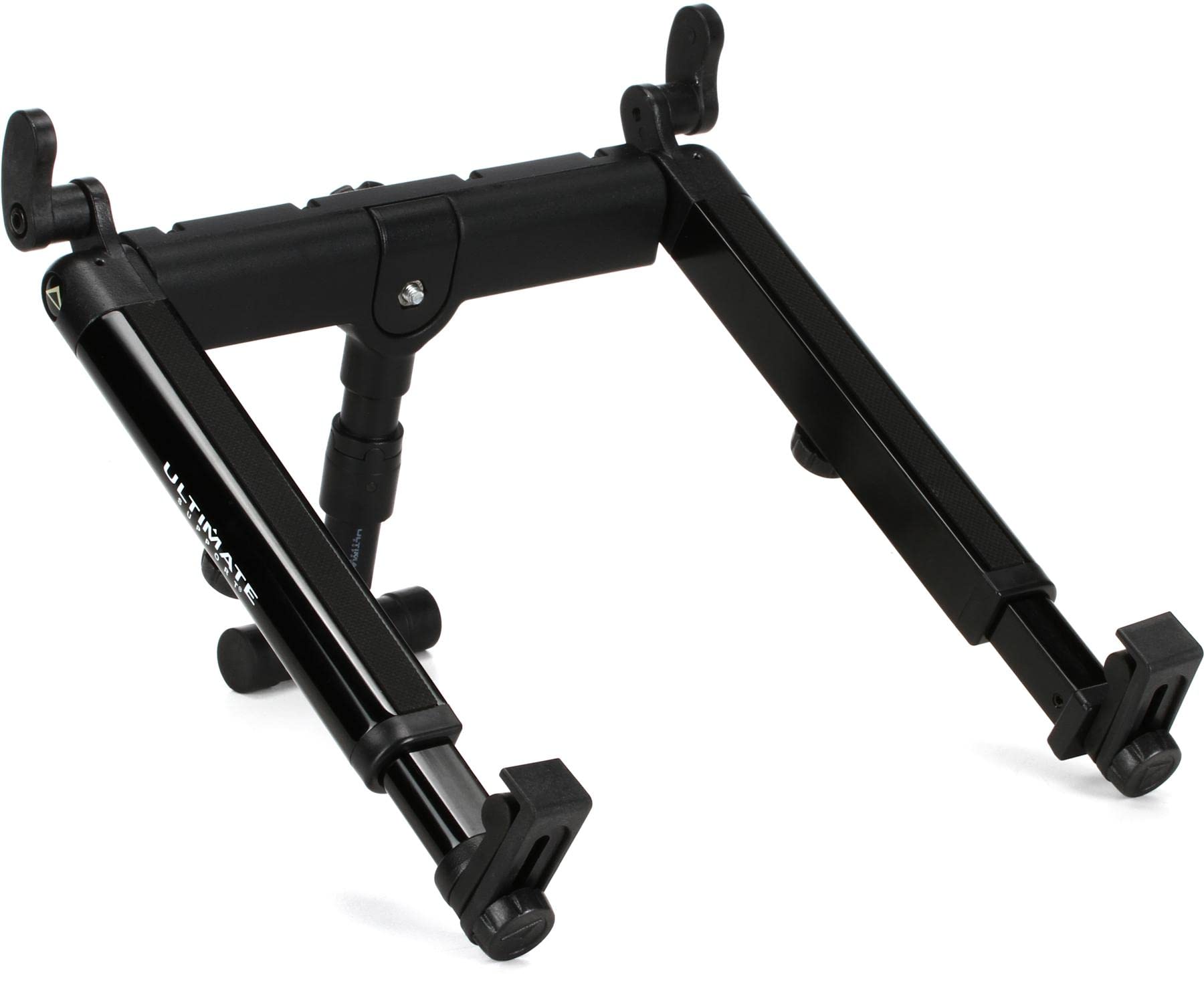 Ultimate Support HYPERMOUNT QR - Black Aluminium Keyboard Stand - Adjustable - QR Mounting - Folds Flat for Storage