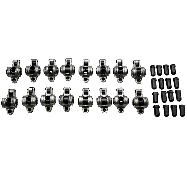 GELUOXI STAINLESS STEEL ROLLER ROCKER ARM SET REPLACEMENT FOR CHEVY SMALL BLOCK SBC 350 7/16″ 1.5 RATIO