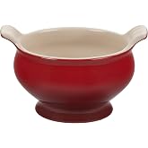 Le Creuset Stoneware Heritage Soup Bowl, 20 oz., Cerise