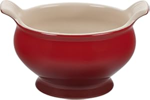 Le Creuset Stoneware Heritage Soup Bowl, 20 oz., Cerise