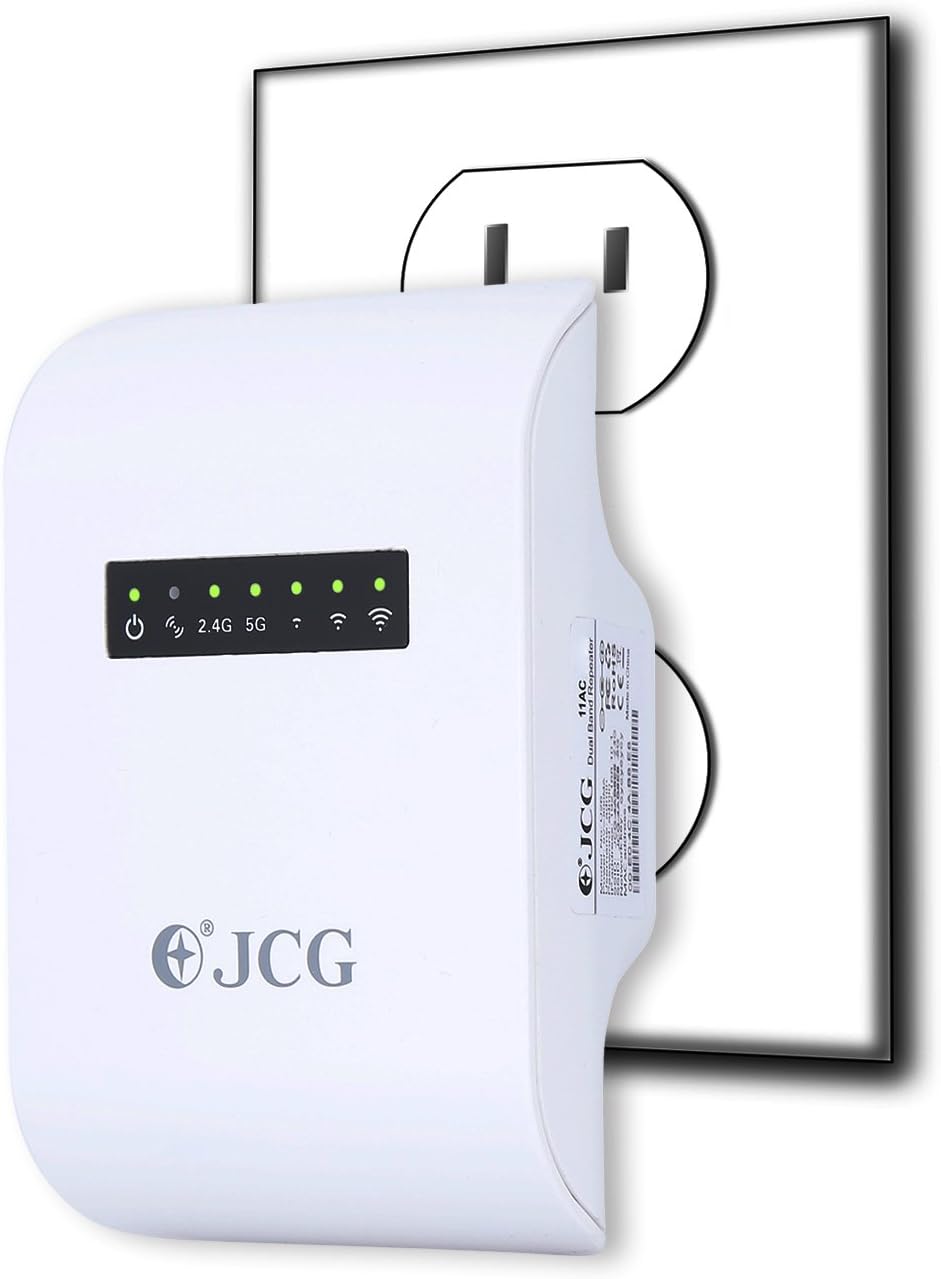 Jcg Wlan Verstarker Repeater Ac750 Dualband Wifi Range Amazon De Computer Zubehor