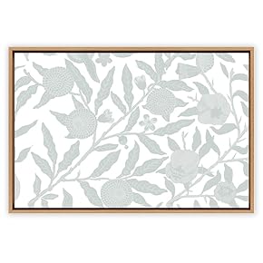 SIGNWIN Framed Canvas Wall Art Floral Pattern Canvas...