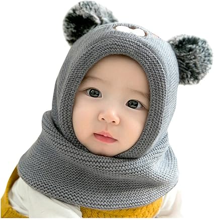 Amazon Co Jp Deodehi 赤ちゃん幼児子供男の子女の子ニット子供猫ラブリーソフトハットワンピース ニット帽 ベレー帽 帽子 マフラー スカーフ キャップ キッズ ベビー 男の子 女の子 子供 ウール 綿 無地 防寒 保温 可愛い 厚手 保温 春 秋 冬 誕生日 クリスマス 新年