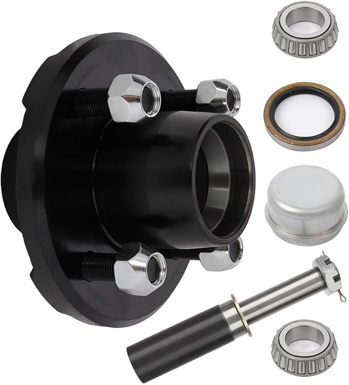 ANPART Trailer Hub Kit for 2000 lbs axle Trailer Axle Hub