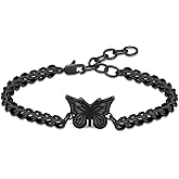zeqingjw Cremation Jewelry Butterfly Urn Bracelet for Ashes for Women Stainless Steel Adjustable Urn Bangle Memorial Keepsake Ash Holder Bracelet