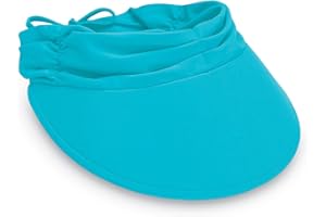 Wallaroo Hat Company Women’s Aqua Sun Visor – UV Sun Protection, Water Friendly, Packable Design, Adjustable, Medium Size