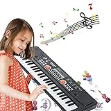 Tastiera Musicale 49 Tastiera Elettronica Portatile, Tastiera Pianoforte Multifu
