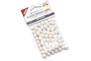 SimpleShot Plastic Slingshot Ammo (100pcs) - 3/8 Inch, 10mm Indoor Outdoor Plastic Training Ammo