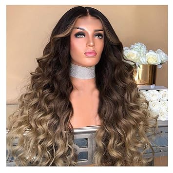 Amazon Com Ama Store Long Roll Wig Sexy Gradient Wigs Long Curly