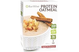 BariWise Instant Protein Oatmeal, Apples & Cinnamon - Low Fat & Gluten Free (7ct)