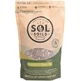 Sol Soils Chunky Houseplant Mix - Fast Draining Soil for Indoor Plants with Coco Coir Chips, Perlite, & Pumice, 2 Quart