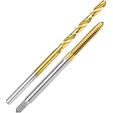 M2x0.4 Tap and 1.6mm Drill Bit for Metal,M2 HSS Metric Drill and Tap Set | Combination of Drill and Tap Kit for Metal