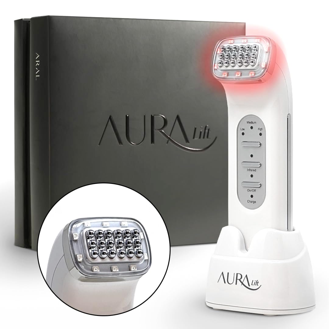 Aura Lift Skin-Tightening Device for Face, Neck, and Body — Lifting and Tightening Skin, Professional Anti-Aging & Non-Invasive Skincare Machine, Cordless and Portable