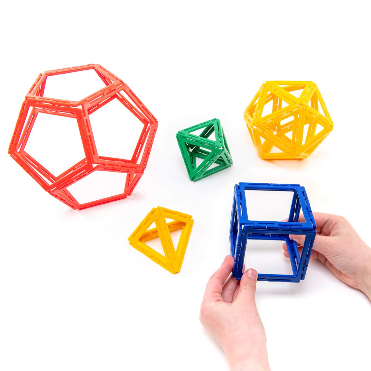 Polydron Frameworks Platonic Solids Set Educational Construction Toy Suitable for Children 4+ Years Old