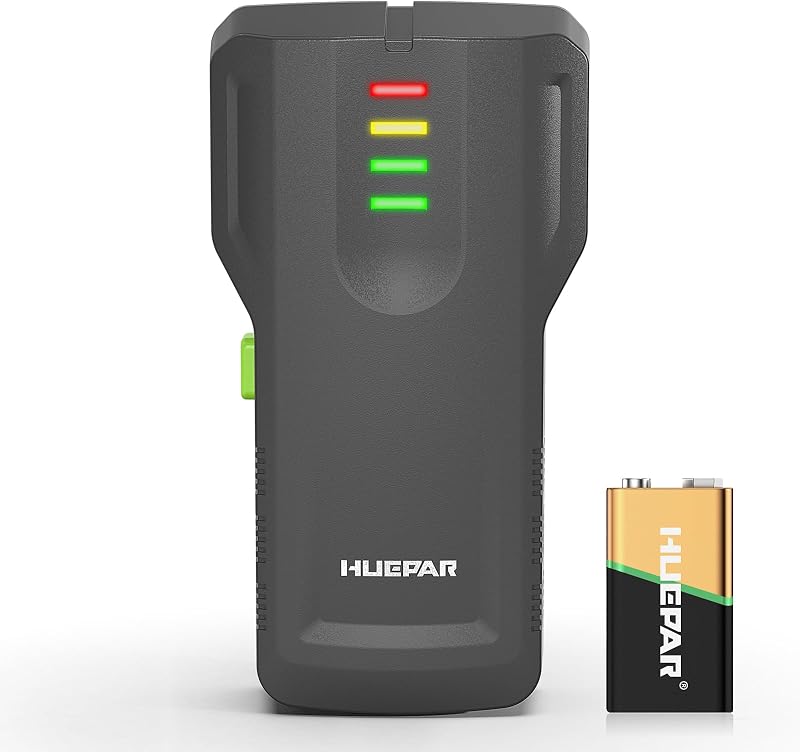 Detetor de madeira e tubos, com luz indicadora LCD em quatro níveis e campainha