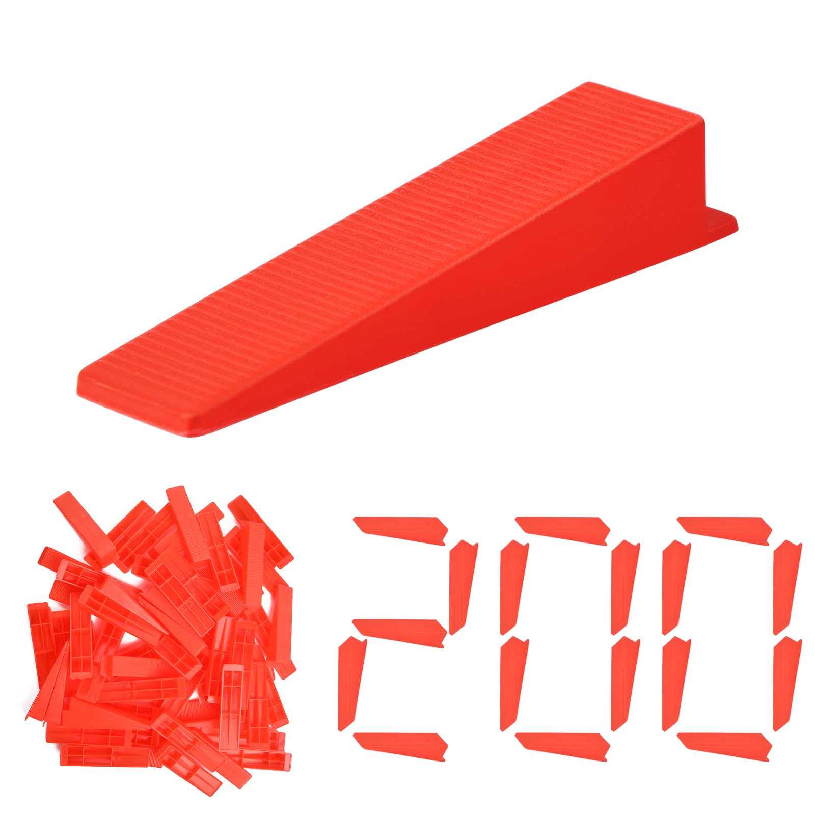 Flintronic Tile Leveling System, 200PCS Resuable Wedges, Tile Spacers, Resuable Tile Installation Tool for Stone and Floors