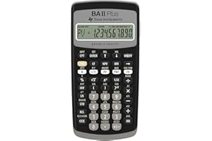 Texas Instruments BAII Plus Financial Calculator, Black