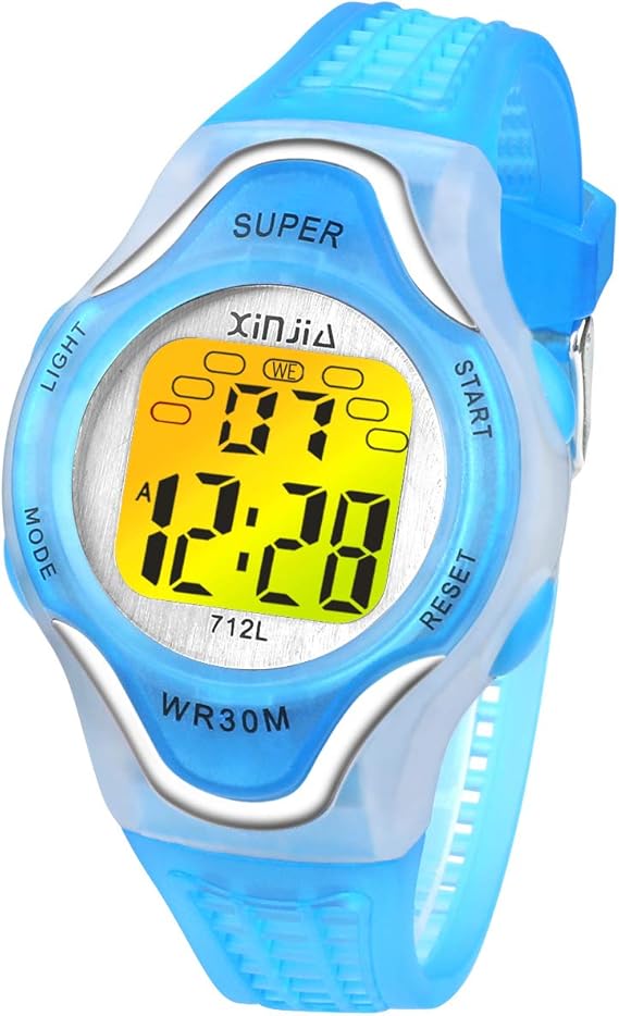 Ragazzi Orologi Digitali, orologio da Polso Impermeabile con 12/24H/Sveglia/Luci di Sfondo Ragazzi Orologi Digitali, orologio da Polso Impermeabile con 12/24H/Sveglia/Luci di Sfondo