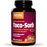 Jarrow Formulas Toco-Sorb - 60 Softgels - Cardiovascular Health & Brain Function Support - High Absorption Formula - Mixed To